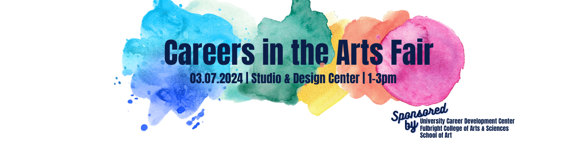 Careers in the Arts Fair, Thursday, March 7, 2024, 1pm-3pm, Windgate Studio + Design Center