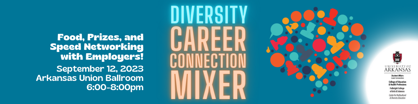 Diversity Career Connection Mixer, Tuesday, September 12, 2023 from 6:00pm-8:00pm.