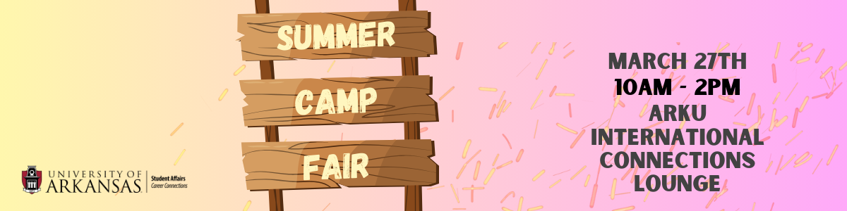 Summer Camp Fair, March 27th, 10am-2pm, ARKU International Connections Lounge