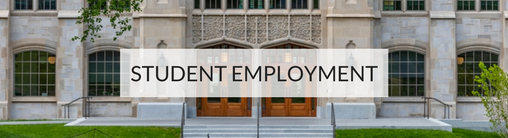 Student Employment Banner